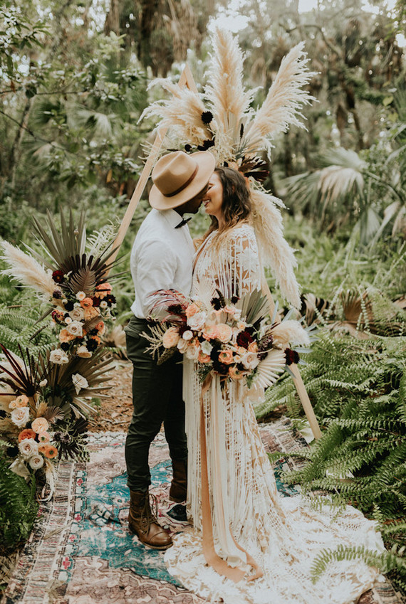 Southern bohemian elopement inspiration