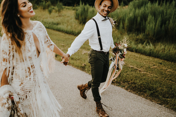 Southern bohemian elopement inspiration