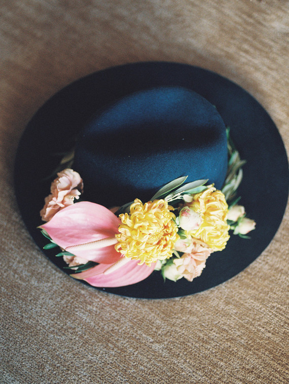 Flowers on Hat