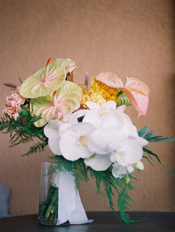 Tropical bridal bouquet