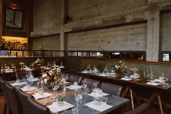 Modern same sex wedding at Foreign Cinema in San Francisco