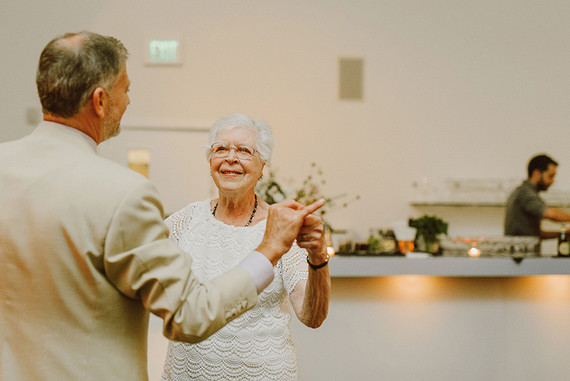 Modern same sex wedding at Foreign Cinema in San Francisco