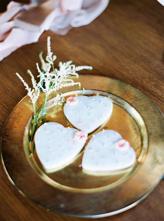 cactus heart cookies