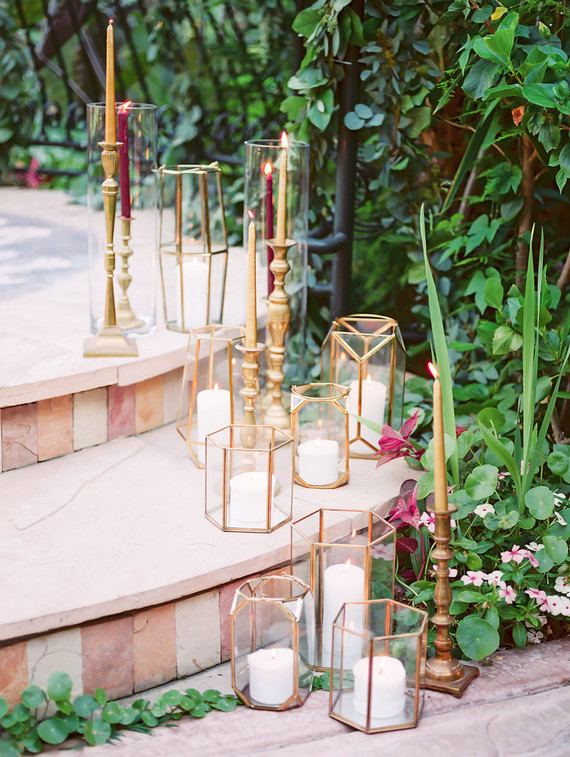 Jewel Tone garden wedding editorial at Eden Gardens