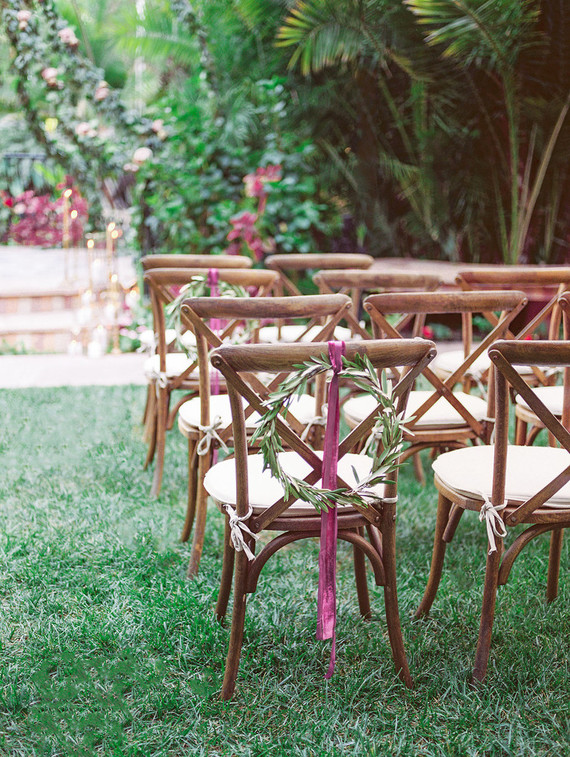 Jewel Tone garden wedding editorial at Eden Gardens