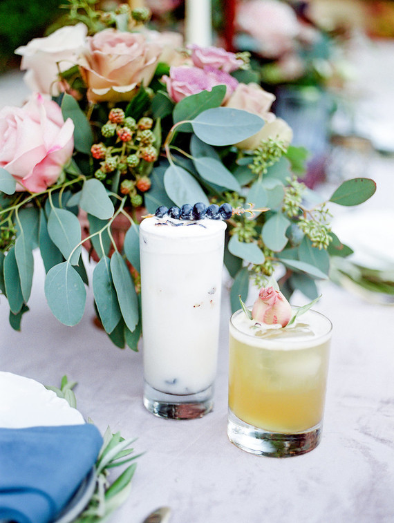 Jewel Tone garden wedding editorial at Eden Gardens