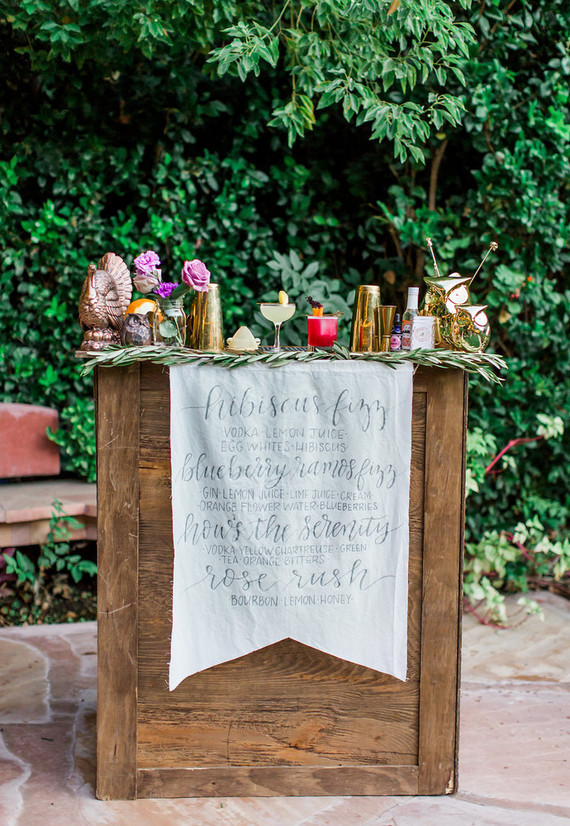 Jewel Tone garden wedding editorial at Eden Gardens