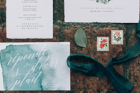 watercolor wedding invites