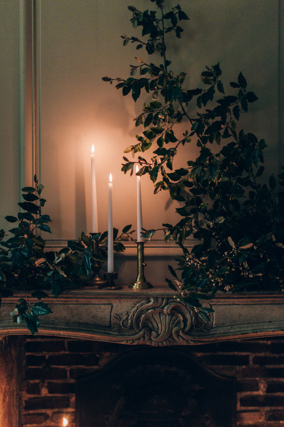Intimate winter wedding at Chateau de Montplaisant in France Inspiration