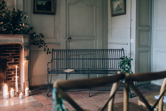 Intimate winter wedding at Chateau de Montplaisant in France