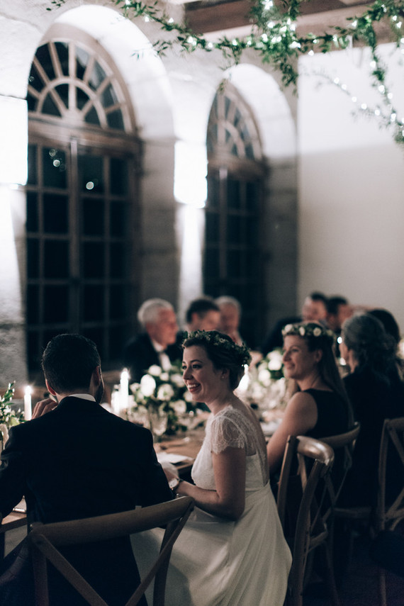 Intimate winter wedding at Chateau de Montplaisant in France