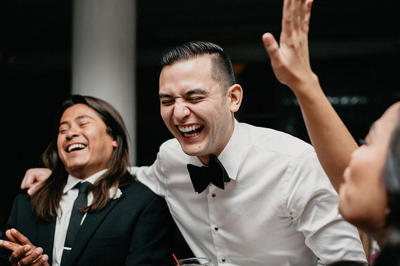 Modern winter Chicago wedding at the Chicago Athletic Association