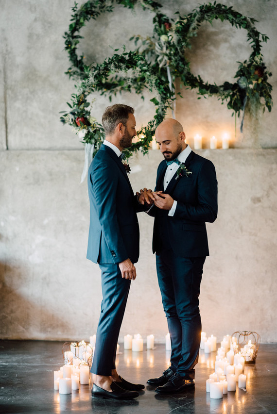 Winter same sex elopement in Veneto Italy Inspiration