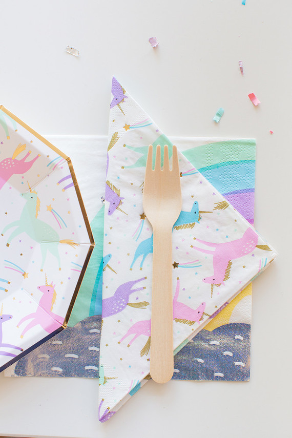 Rainbow pastel unicorn birthday party Inspiration