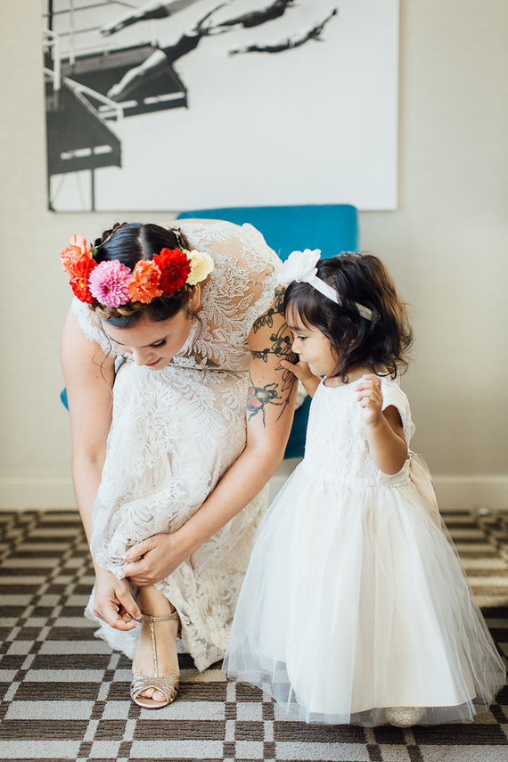 Mexican vintage-inspired wedding at Howl Long Beach