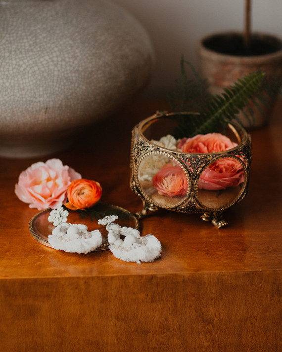 Sunset desert wedding at The Ruin Venue in Joshua Tree