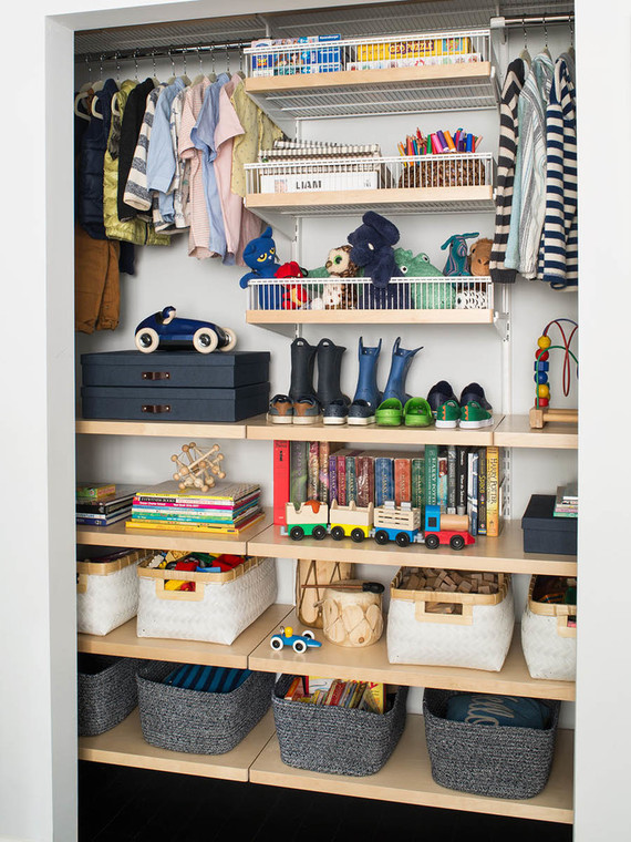Boys shared closet