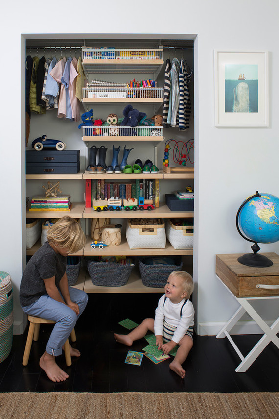 Boys shared closet