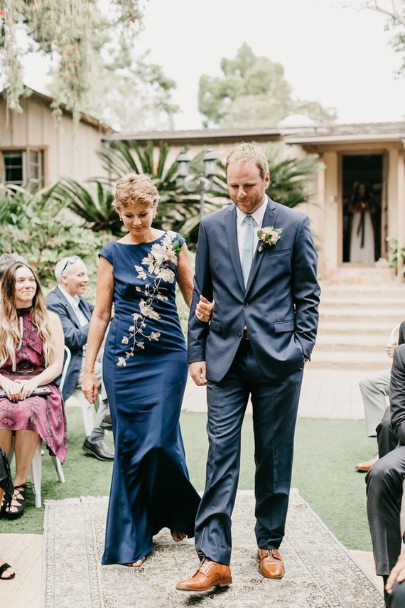 Modern tropical wedding at the San Diego Botanic Garden