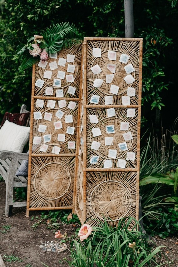 Modern tropical wedding at the San Diego Botanic Garden