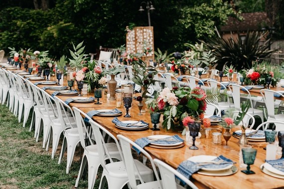 Modern tropical wedding at the San Diego Botanic Garden