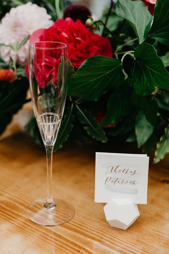 Modern tropical wedding at the San Diego Botanic Garden