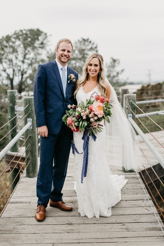 Modern tropical wedding at the San Diego Botanic Garden