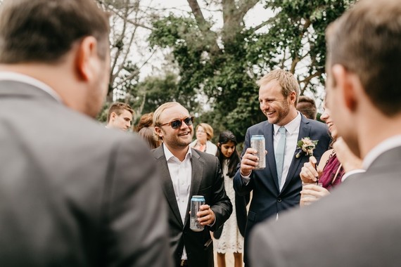 Modern tropical wedding at the San Diego Botanic Garden