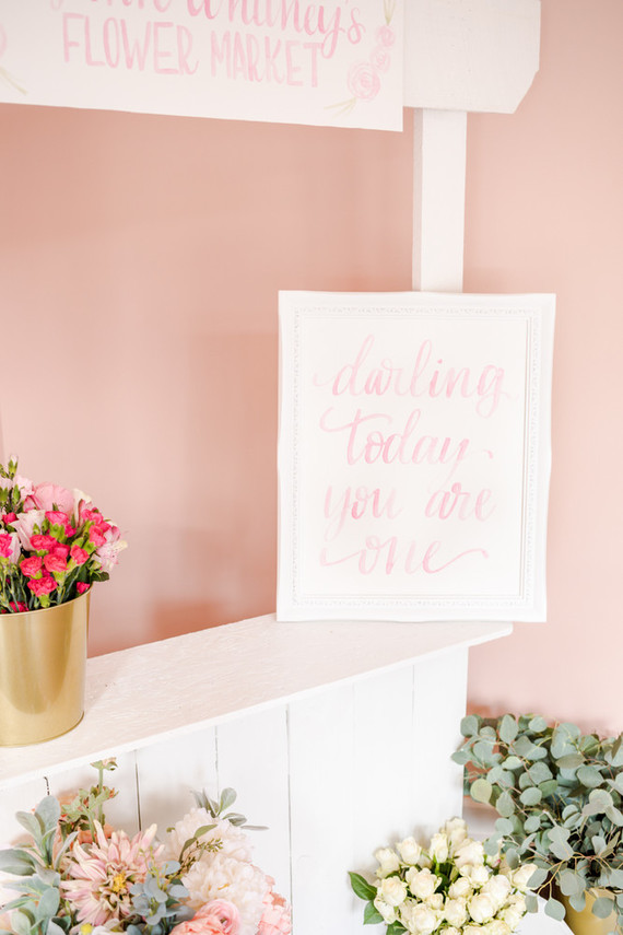 Pink floral first birthday party ideas on 100 Layer Cakelet Inspiration