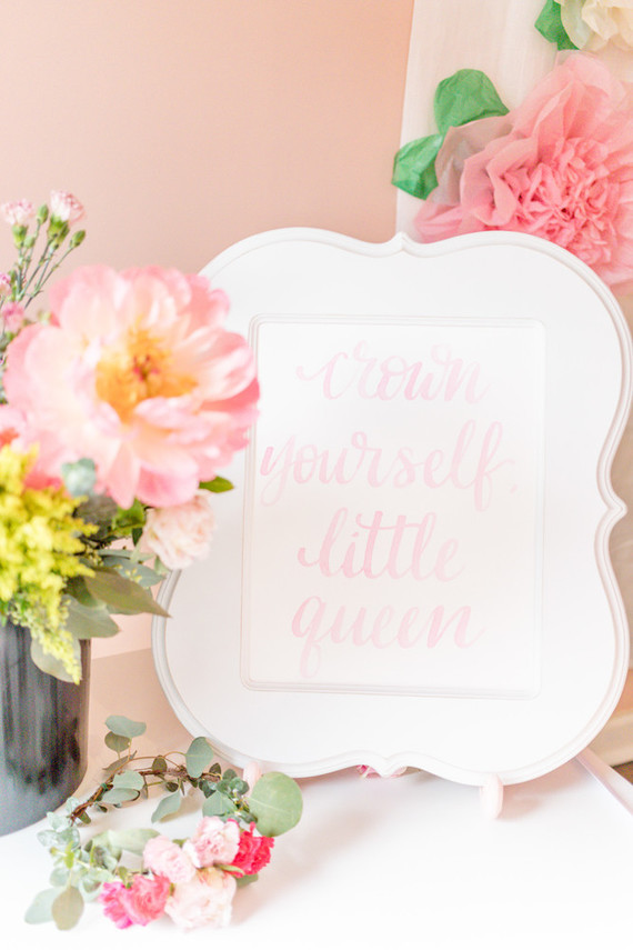 Pink floral first birthday party ideas on 100 Layer Cakelet