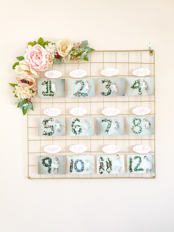 Pink floral first birthday party ideas on 100 Layer Cakelet