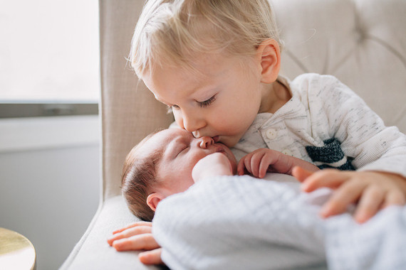 Vintage modern girl's nursery and newborn photos