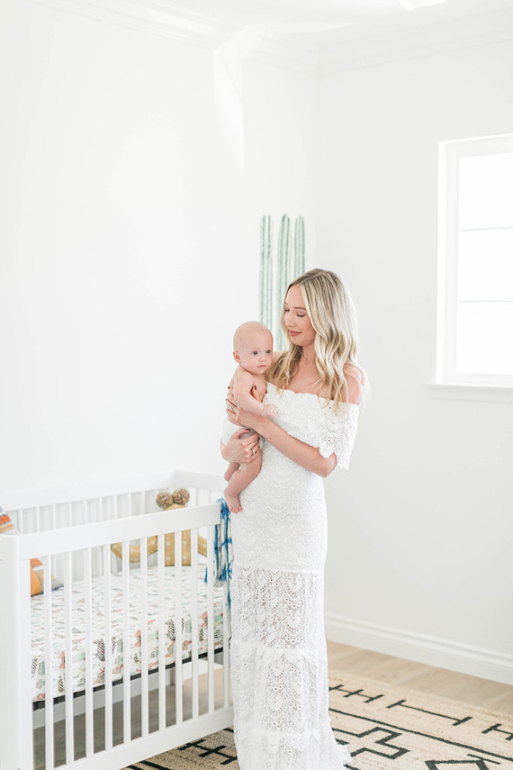 minimal white boy's nursery ideas