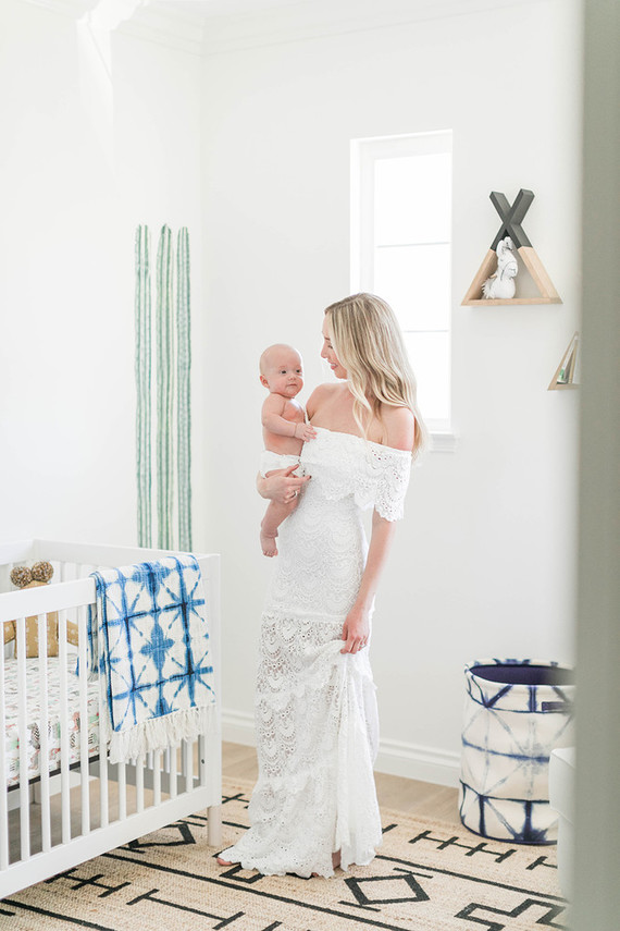 minimal white boy's nursery ideas