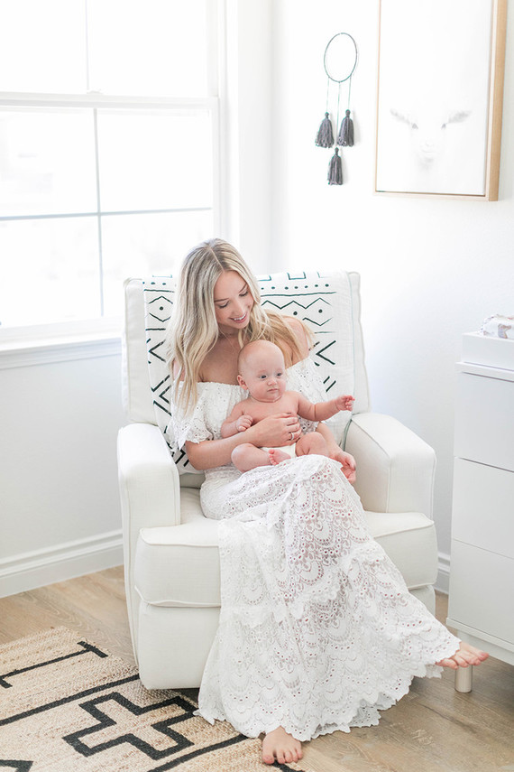 minimal white boy's nursery ideas