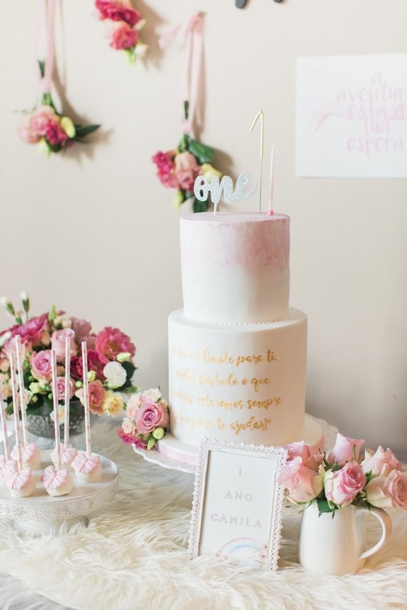 Whimsical girl's first birthday ideas on 100 Layer Cakelet