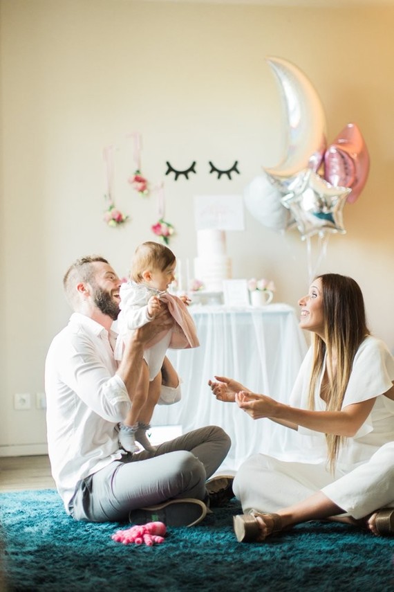 Whimsical girl's first birthday ideas on 100 Layer Cakelet