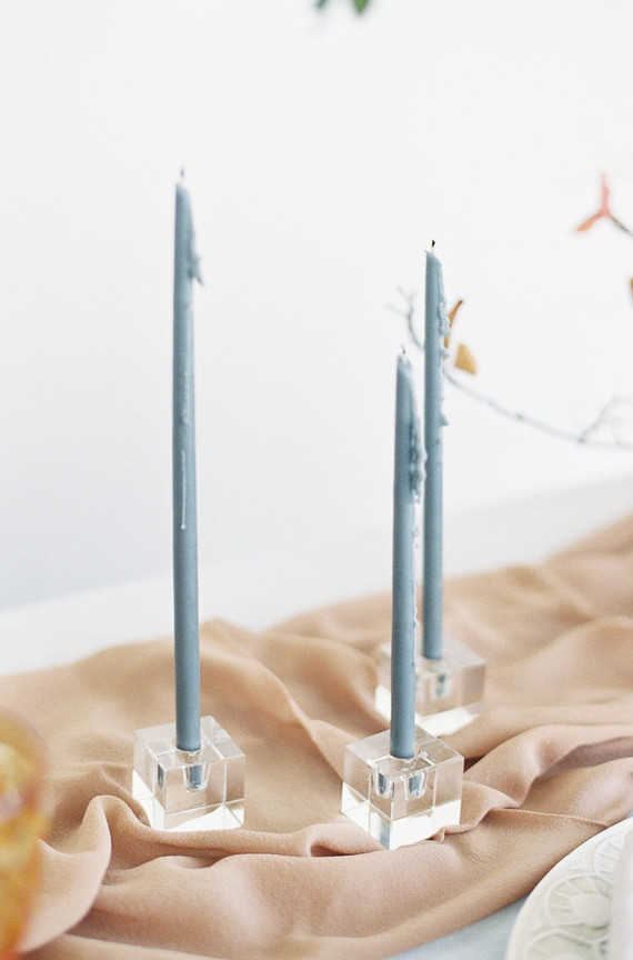 Modern minimal fall wedding inspiration in a loft