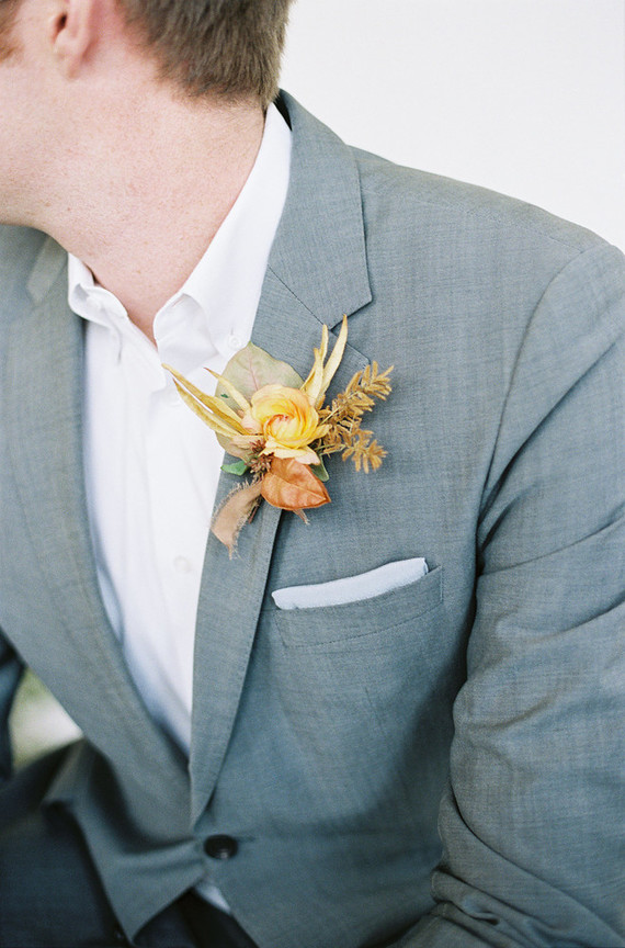 Modern minimal fall wedding inspiration in a loft