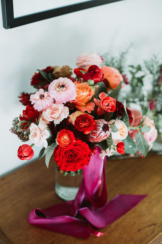 Super bright bridal bouquet