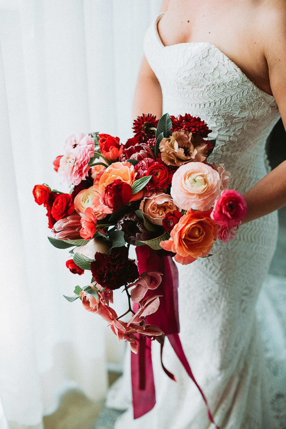 Stylish tropical wedding at Flora Farms in Cabo