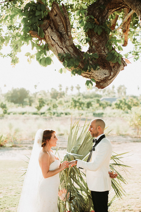 Stylish tropical wedding at Flora Farms in Cabo