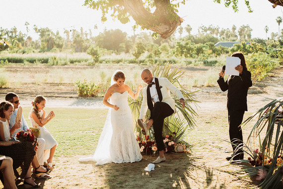 Stylish tropical wedding at Flora Farms in Cabo