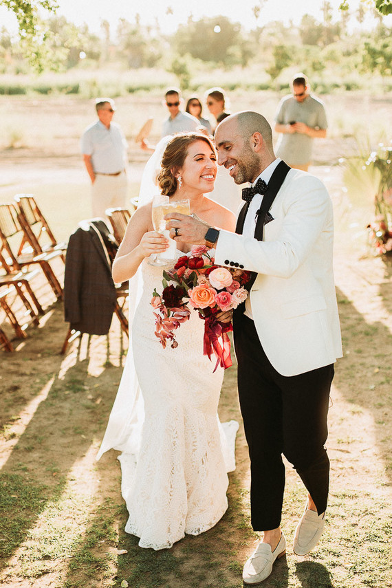 Stylish tropical wedding at Flora Farms in Cabo