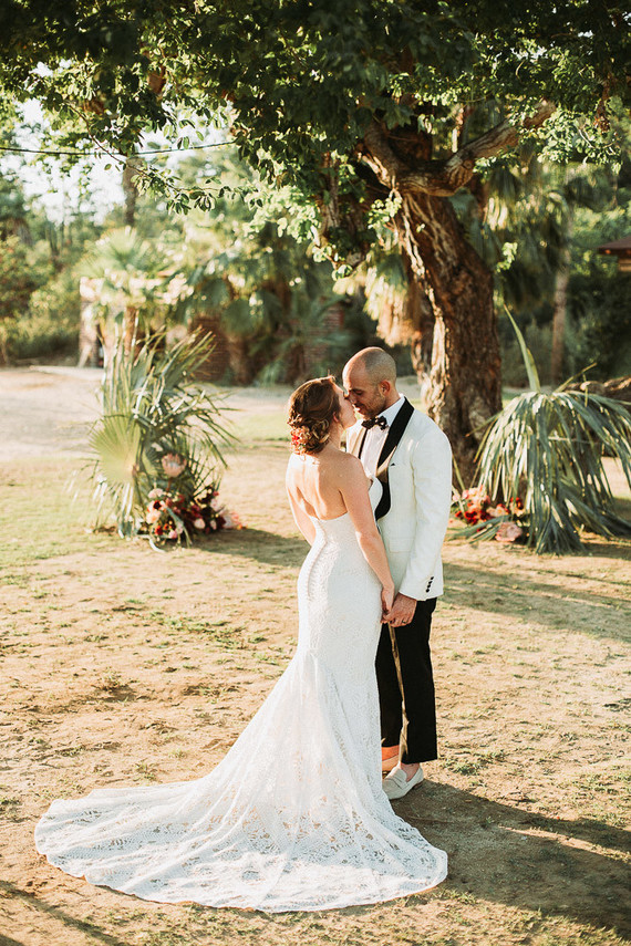 Stylish tropical wedding at Flora Farms in Cabo Inspiration