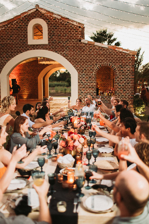 Stylish tropical wedding at Flora Farms in Cabo