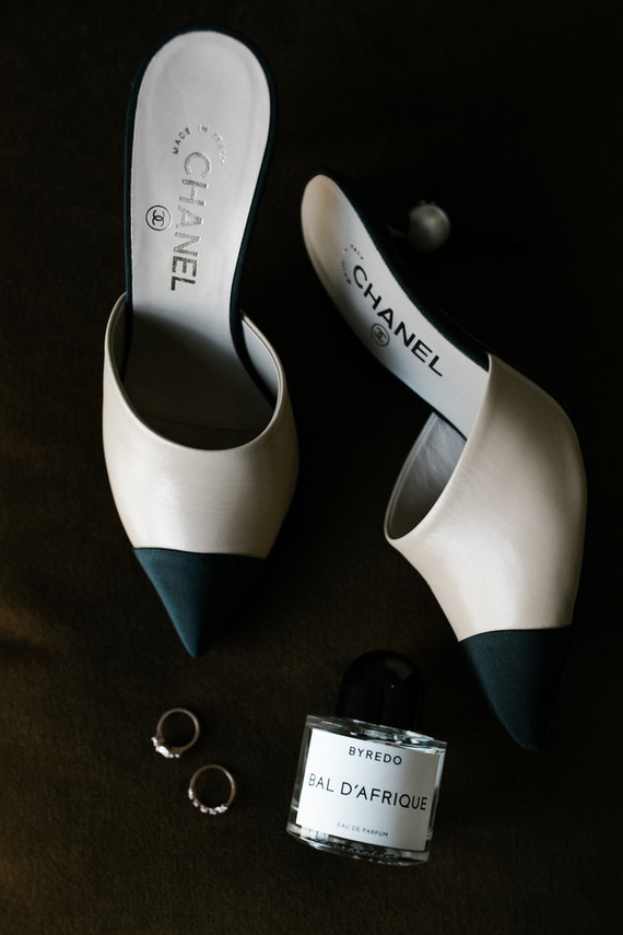 Chanel bridal shoes