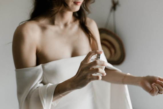 Off shoulder wedding dress