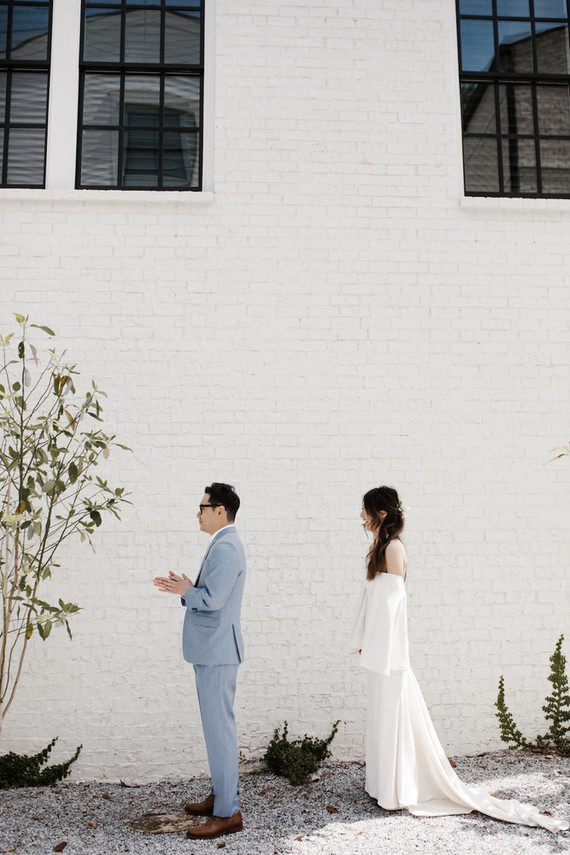 Moody modern wedding at Cherry Hollow Farms in Atlanta
