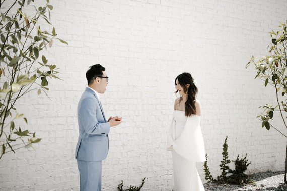 Moody modern wedding at Cherry Hollow Farms in Atlanta